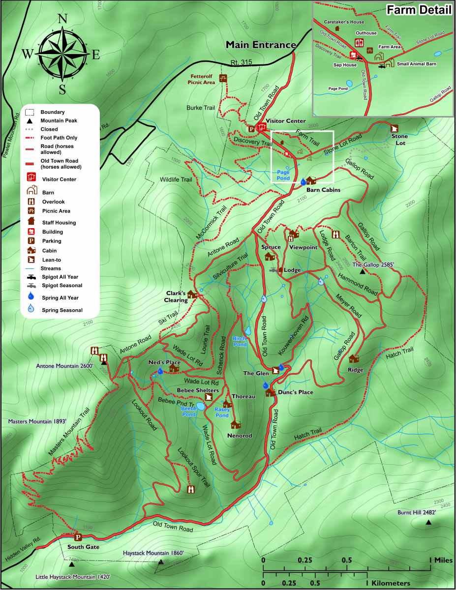 2020 Merck Forest Trail Map