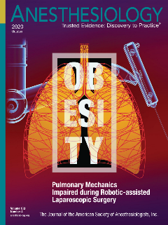 Anesthesiology October 2020 Magazine Cover