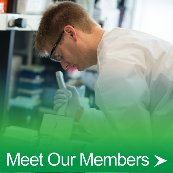 Button that reads Meet Our Members