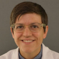 headshot of pulmonologist L. E. Faricy, M.D., assistant professor of pediatrics