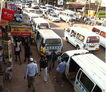 Kampala, Uganda street scene