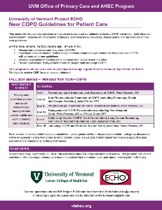 UVM ECHO 2025 COPD Flyer